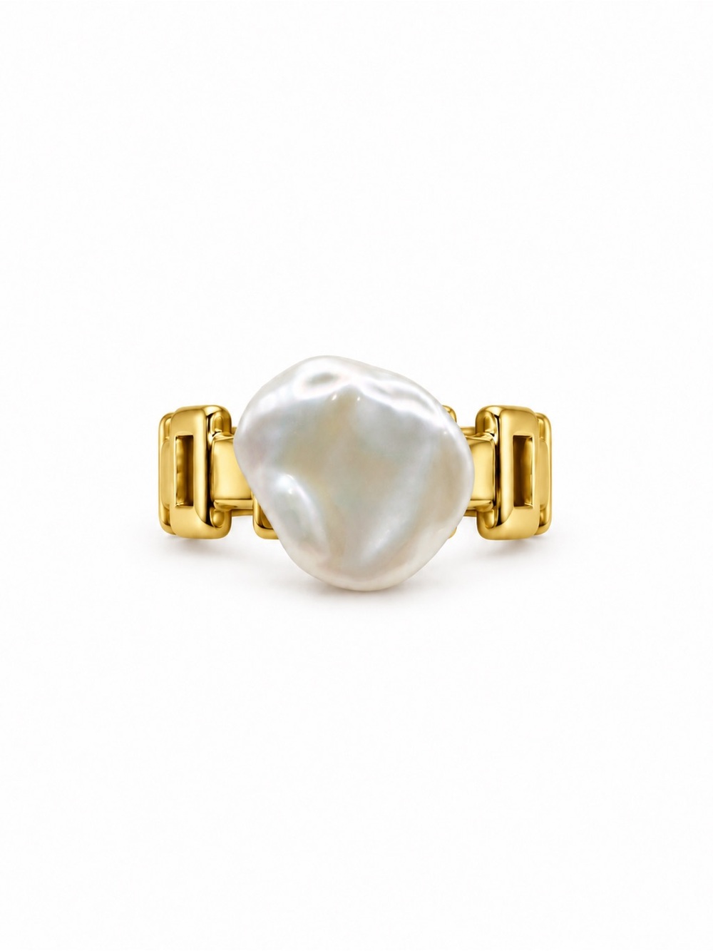 Freshwater Pearl Chain Band Ring